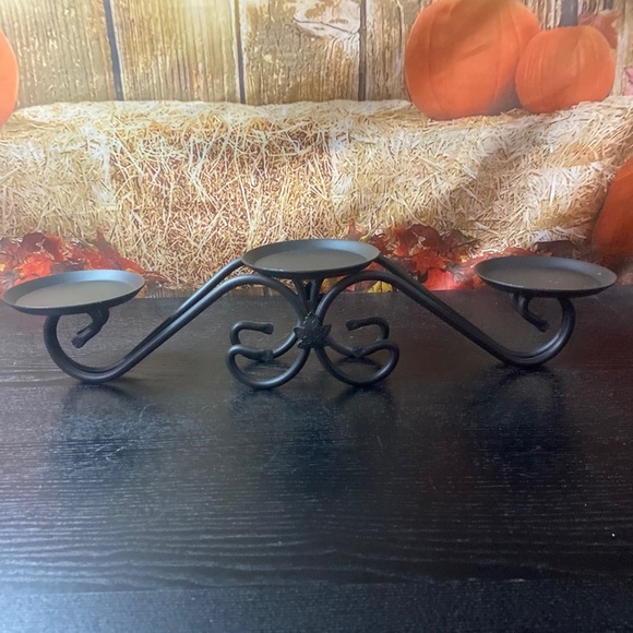 Longaberger Accents Longaberger Foundry Collection Wrought Iron 3 Tier Candle Stand Poshmark
